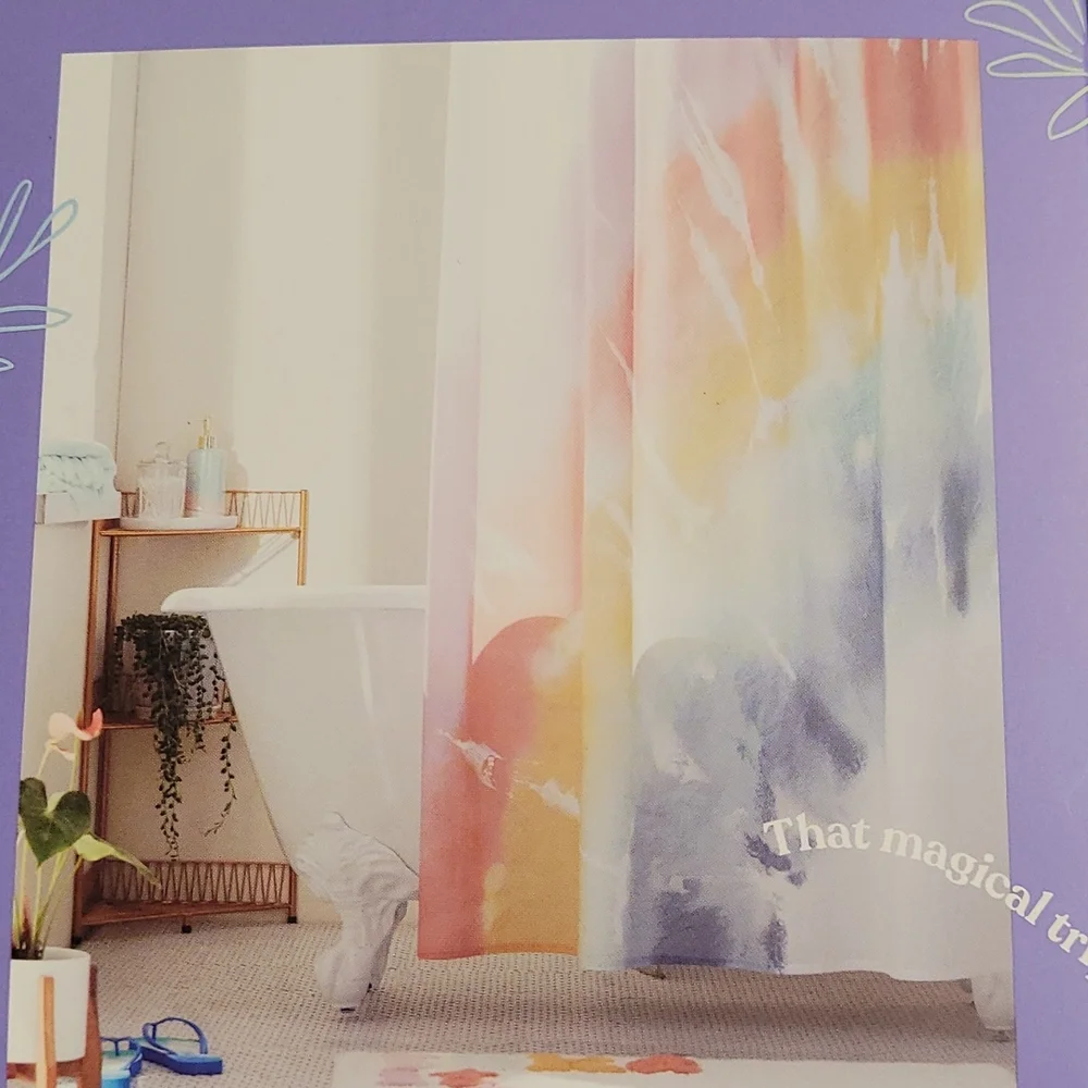 Selena Tie-Dye Shower Curtain